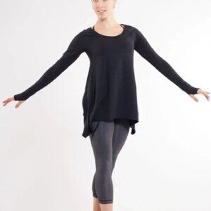 Lululemon Rehearsal Long Sleeve Black Top Size XS / Small